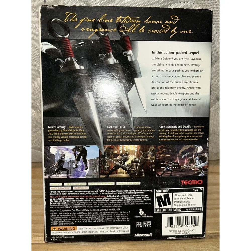 *SEALED* Ninja Gaiden II (Xbox 360) FREE SHIPPING